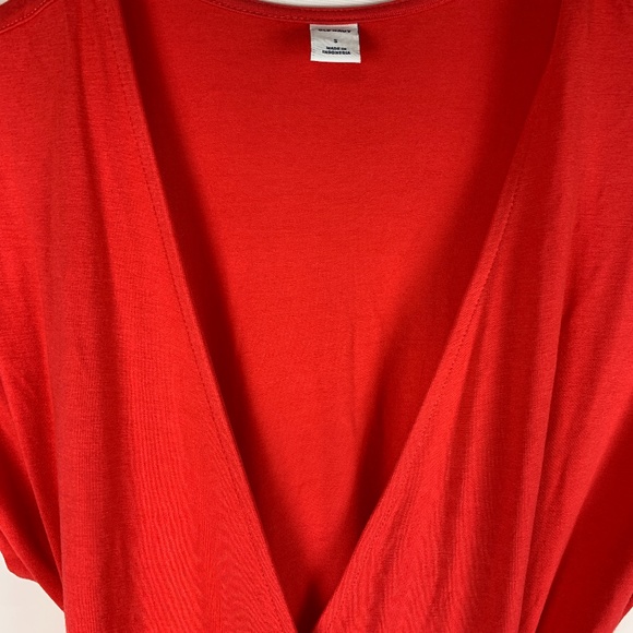 Wrap-Front Dolman-Sleeve Midi Dress - Picture 4 of 13